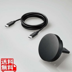 ワイヤレス充電器/マグネット内蔵/7.5W/卓上タイプ/3way/ブラック 写真1