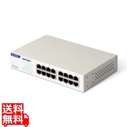 Giga対応スイッチングハブ/16ポート/金属筐体/電源内蔵モデル/ホワイト 写真1