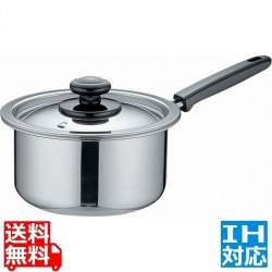 モリブデン 片手鍋 16cm ※ IH対応 IH (100V/200V)とガス火対応 写真1