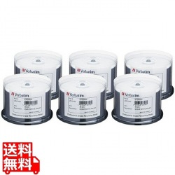 Verbatim Japan社製DVD-R4.7GB16倍速マットホワイトワイド300枚入り 写真1