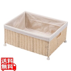 ペーパーバスケット 白 足付 93-025(93-024) 写真1