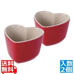 セラミック エクストラミニ ハート ラムカン(2個入)チェリー 40511-107 写真1