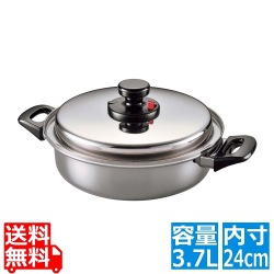 18-10 エクストラ 卓上両手鍋 24cm 写真1