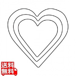 厚口野菜抜 3PC ハート 写真1