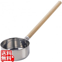 カシワ18-8目盛付水杓子14cm(1000cc) 写真1