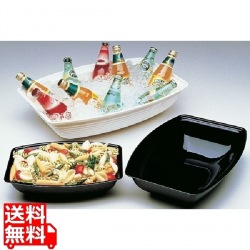 長角型リブド サラダボール RSB1419CW(135)クリア 写真1