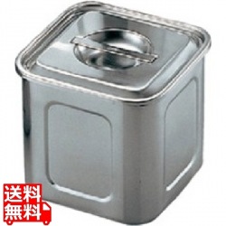 UK18-8深型角キッチンポット10.5cm手無 業務用 写真1