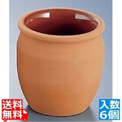 テラコッタ 細長つぼ(6個入) 写真1