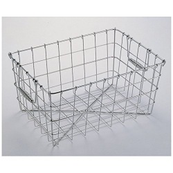 MT18-8食器篭コンテナ用 33×32×21テーパー付 写真1