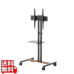 34?55型対応ロータイプディスプレイスタンド(ブラック) 写真1