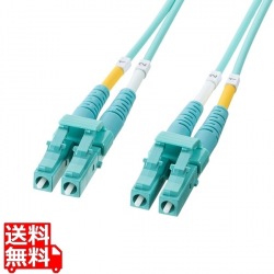 メガネ型光ファイバケーブル(マルチ50μmOM4、LC×2-LC×2、3m) 写真1