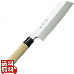 兼松作 日本鋼 鎌型薄刃庖丁 18cm 写真1