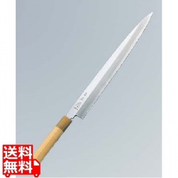 正本 本霞(玉白鋼)柳刃庖丁 24cm KS0424 写真1