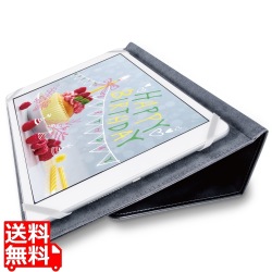 タブレットケース カバー 汎用 8.5?11.5インチ ソフトレザー 手帳型 フラップ 2アングル ペンホルダー ブラック 写真1