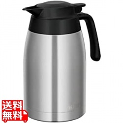 サーモス 洗浄機対応 真空断熱ステンレスポット TTC-1500 ステンレスブラック 写真1