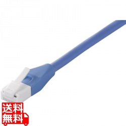 Cat6A ツメの折れないLANケーブル 標準 ストレート 20m ブルー 写真1