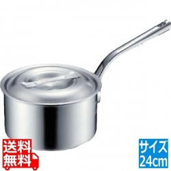 MTIプロガスト アルミ深型片手鍋24cm(目盛付) 写真1