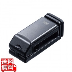 スマホホルダー 自撮り棒 コンパクト 折りたたみ 新幹線 飛行機 デスク クランプ ベッド チルト パン ロール 横向き 縦向き 角度調整  PDA-STN30BK 写真1