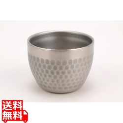 チタン槌目ぐい呑み(二重構造) 80ml PY-C018 写真1