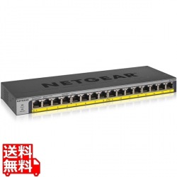 GS116LP ギガ16ポート PoE+(76W)対応 アンマネージスイッチ 写真1
