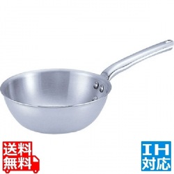 18-10 プライオリティ テーパーパン 24cm 業務用 ※ IH対応 IH (100V/200V)とガス火対応 写真1