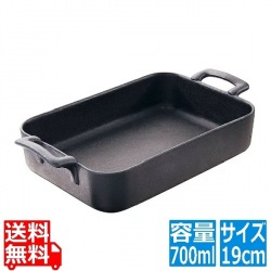 レヴォル レクタンギュラーディッシュ19cm 642065 アイアン 写真1