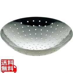 ステンレス 中華用 穴明ボール 9インチ 写真1