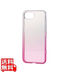 iPhone 16e ソフトケース グラデーションカラー グリッター 写真1