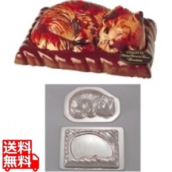 デコレリーフ チョコレートモルド ネコ EU-698 写真1