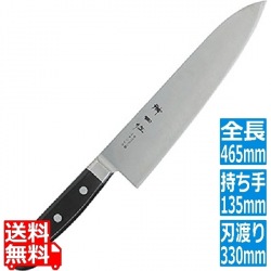 神田作 黒合板牛刀 33cm 写真1