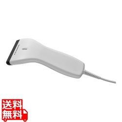 USB接続CCD式バーコードリーダー ホワイト 写真1