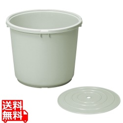 トンボ つけもの容器 グレー 40型 本体(押蓋付) 写真1