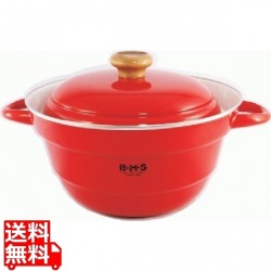 ビームス 多機能鍋 オールインワン(スノコ付)27cm BMP-27FW・R レッド ※ IH対応 IH (100V/200V)とガス火対応 写真1