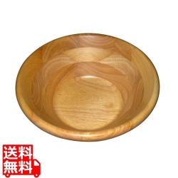 天然木サラダボウル ナチュラル 21cm 32034 写真1