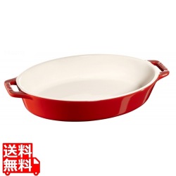 セラミック オーバルディッシュ 23cm チェリー 40508-606 写真1