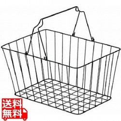 アンティーク ワイヤー店内カゴ 大 55-65 写真1