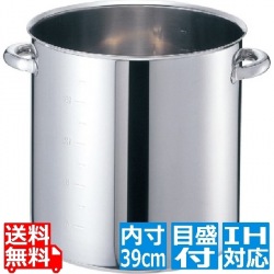 EBM モリブデンジ II 寸胴鍋(目盛付)39cm 蓋無 ※IH対応(100V/200V) 写真1