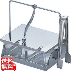 ガラス薬味入れ T-2(2ヶ仕切) 《2-015》 写真1