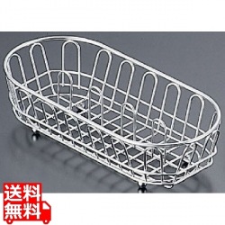 18-8ワイヤー小判カトラリーバスケット 深型 HN0001 写真1