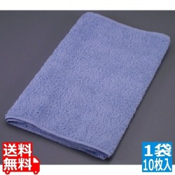 フェイスタオル 8310 (1袋・10枚入)ブルー 写真1
