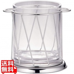 スラント型 アイスペール ピューターメッキ仕上げ 写真1