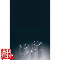 アクリルラインストレートスクエアスタンド クリア 120角 H150 写真1