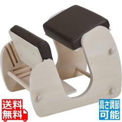  プロポーションチェア CH-910 ホワイト/ブラウン 宮武製作所 | 背筋矯正 学習チェア チェア イス 椅子 子どもから大人まで 高さ調節 姿勢 背筋 背中 写真1