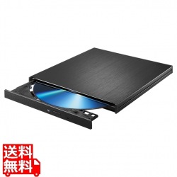 USB Type-C対応 編集・再生・保存ソフト付きポータブルブルーレイドライブ ブラック 写真1