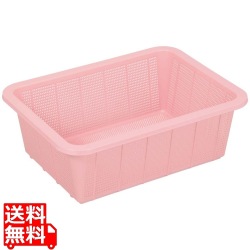 トンボ アシスト 抗菌角ざる(PP) 深1型 ピンク 写真1