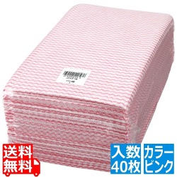 プロメンテクロス WJX 厚手大判(40枚入)ピンク 写真1
