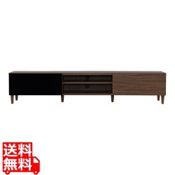 HELM(ヘルム) テレビ台 ローボード(176cm幅) BR ブラウン 写真1