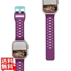 URBAN ARMOR GEAR Apple Watch 49/46/45/44用 CIVILIAN ディープパープル / アクア UAG-AWLC-DP 写真1