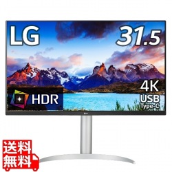 31.5型 4K(3840×2160) IPS USB Type-C 液晶ディスプレイ ホワイト 写真1