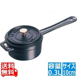 スモール ソースパン 10cm 黒 40509-537 ※ ガス火専用 写真1